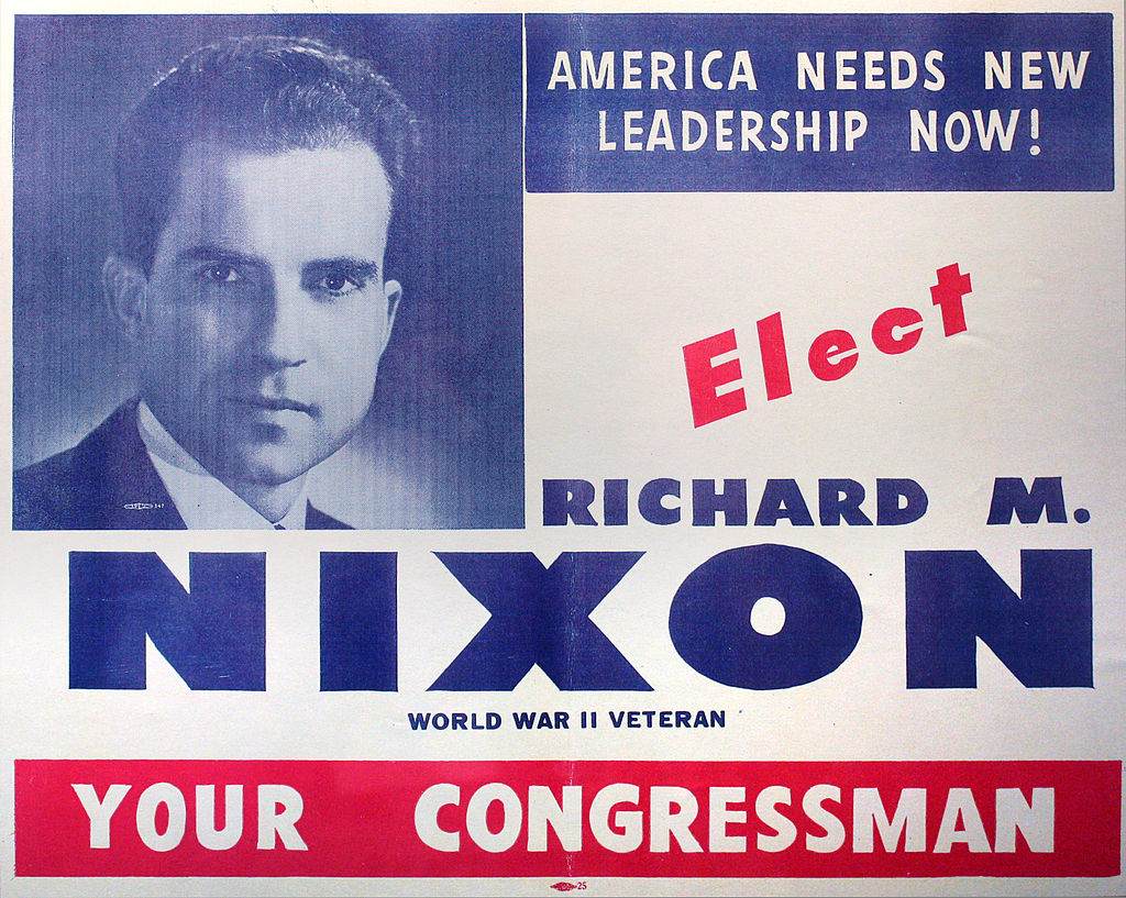 Flyer promoting Richard Nixon's bid for the House of Representatives